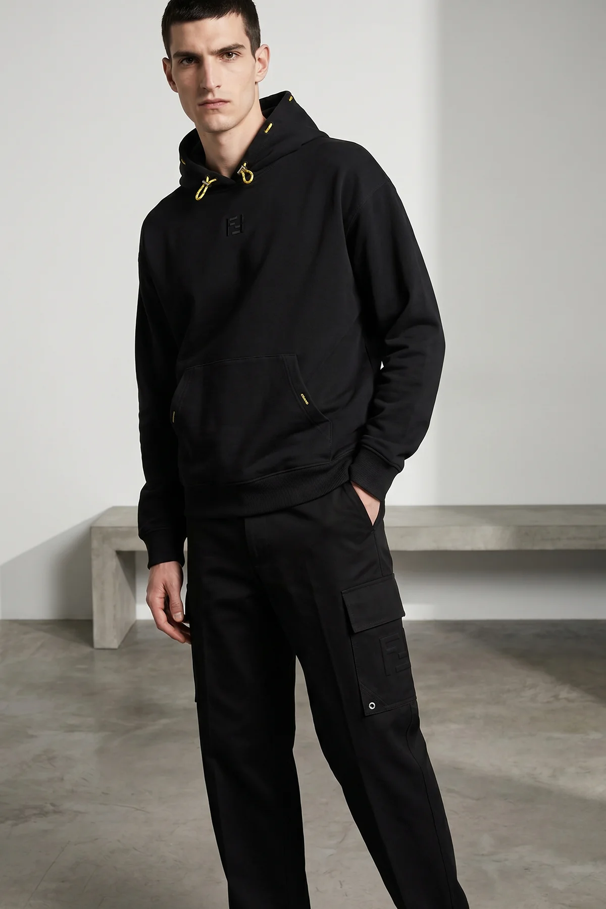 FENDI L cotton hoodie