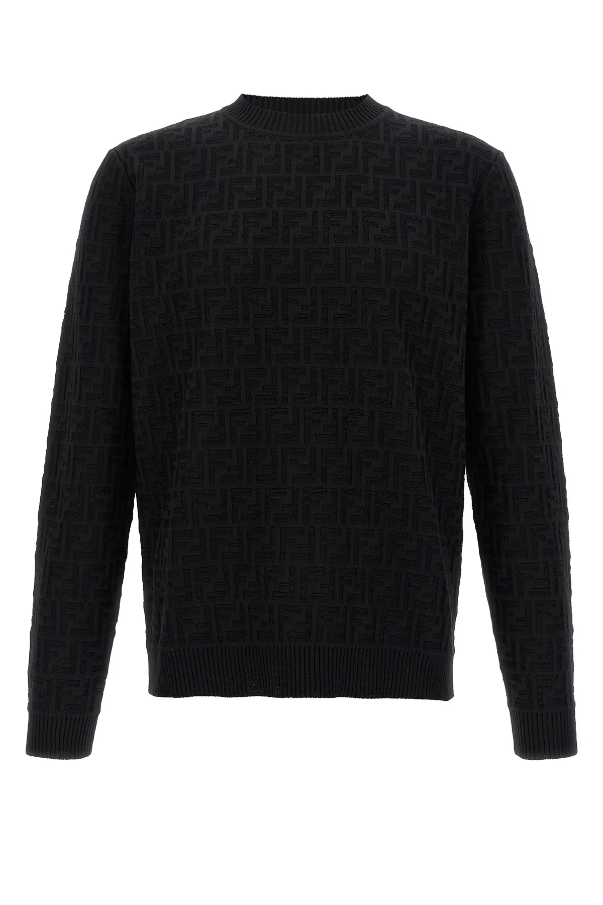 FENDI 50 ff jacquard all-over cotton sweater