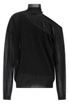 the fendi black jersey redefines the codes of knitwear through a sophisticated p