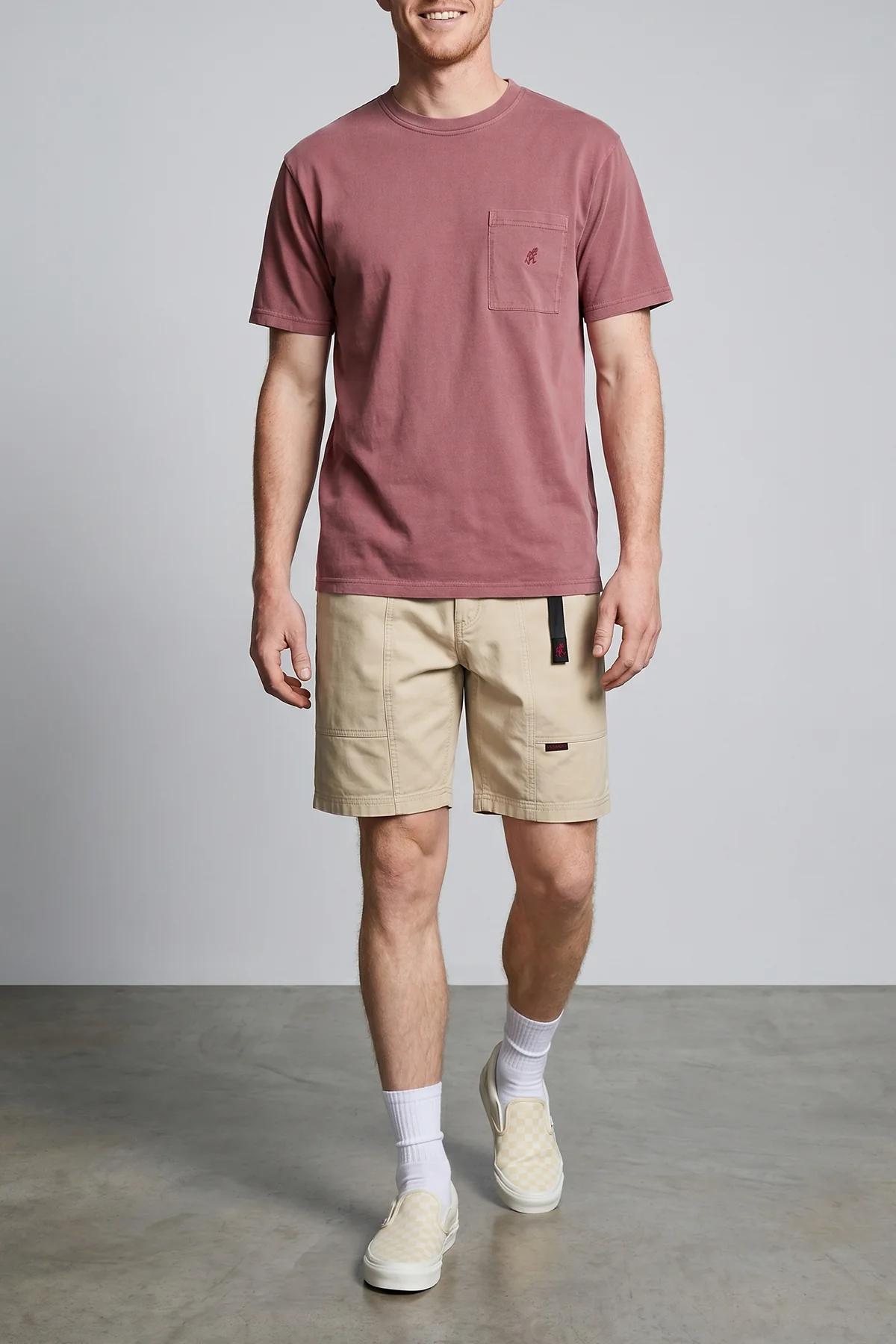 gadget vintage effect cotton twill bermuda shorts