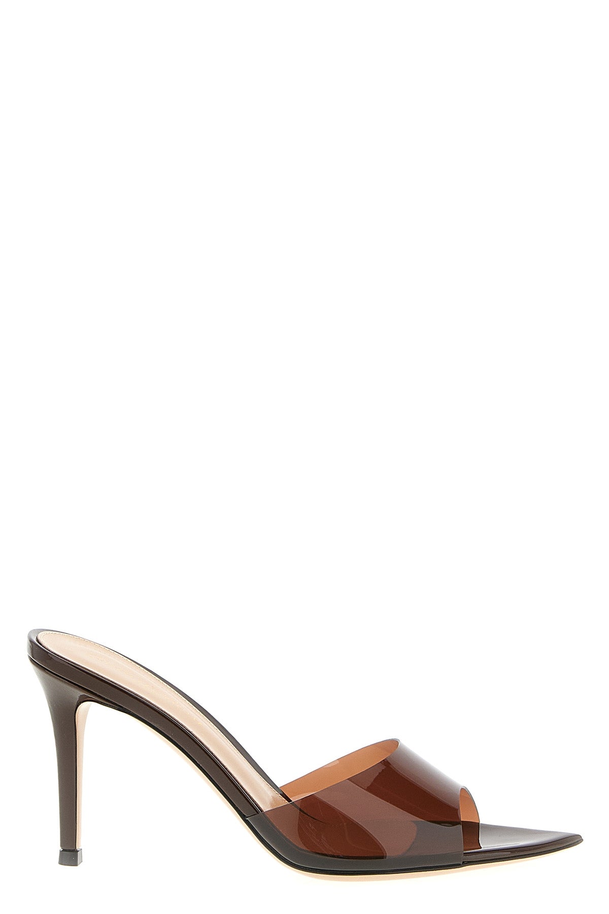 GIANVITO ROSSI 37 elle patent leather and glass sandals