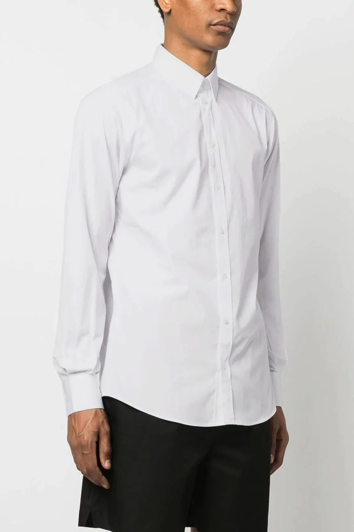 DOLCE amp; GABBANA 40 cm cotton poplin shirt