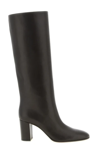 gianvito rossi varenne high boots exemplify an architectural and minimal desig