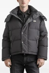 quilted and padded synthetic fabric down jacket