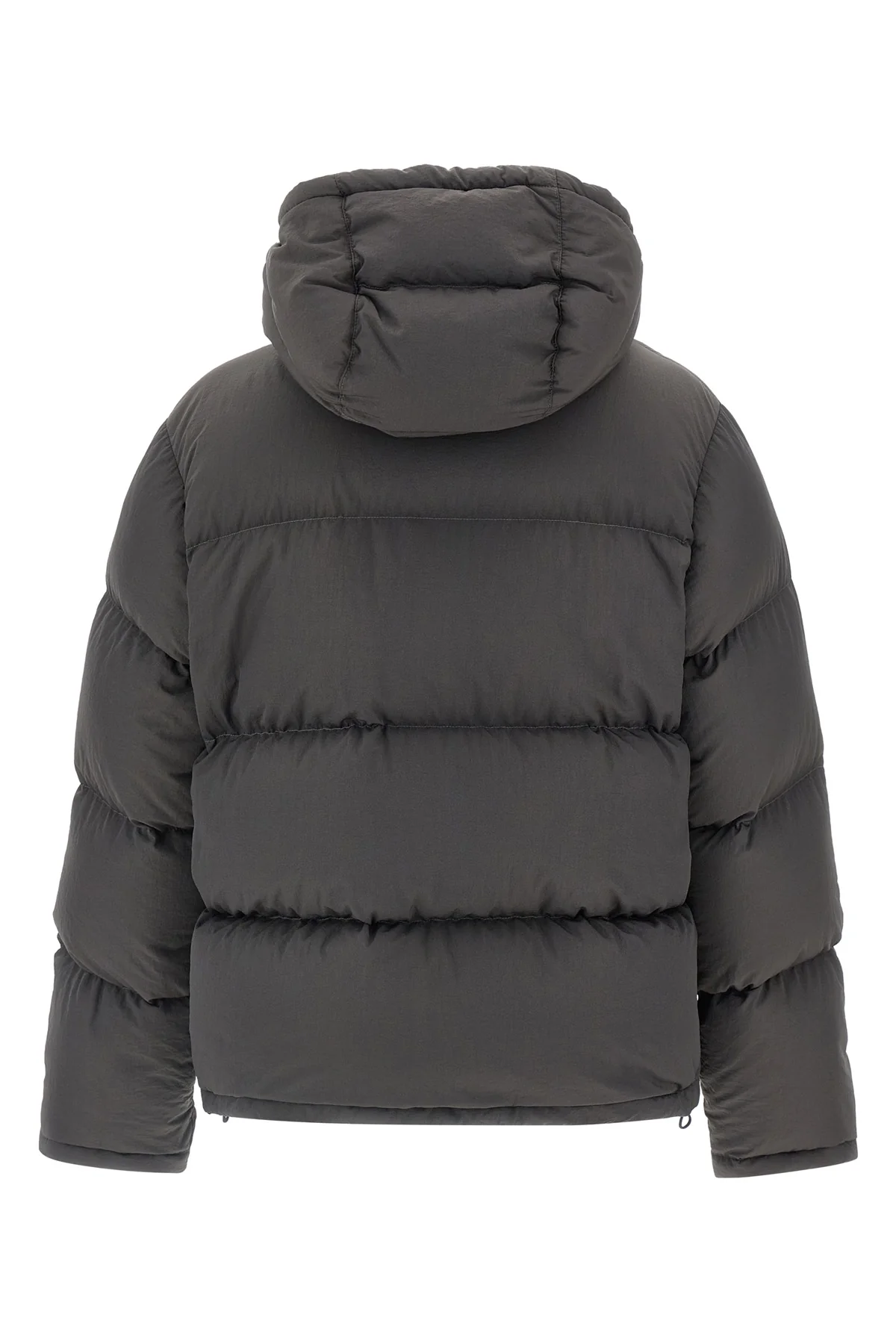 quilted and padded synthetic fabric down jacket