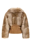 the elisabetta franchi jacket redefines the volumes of outerwear through a sophi