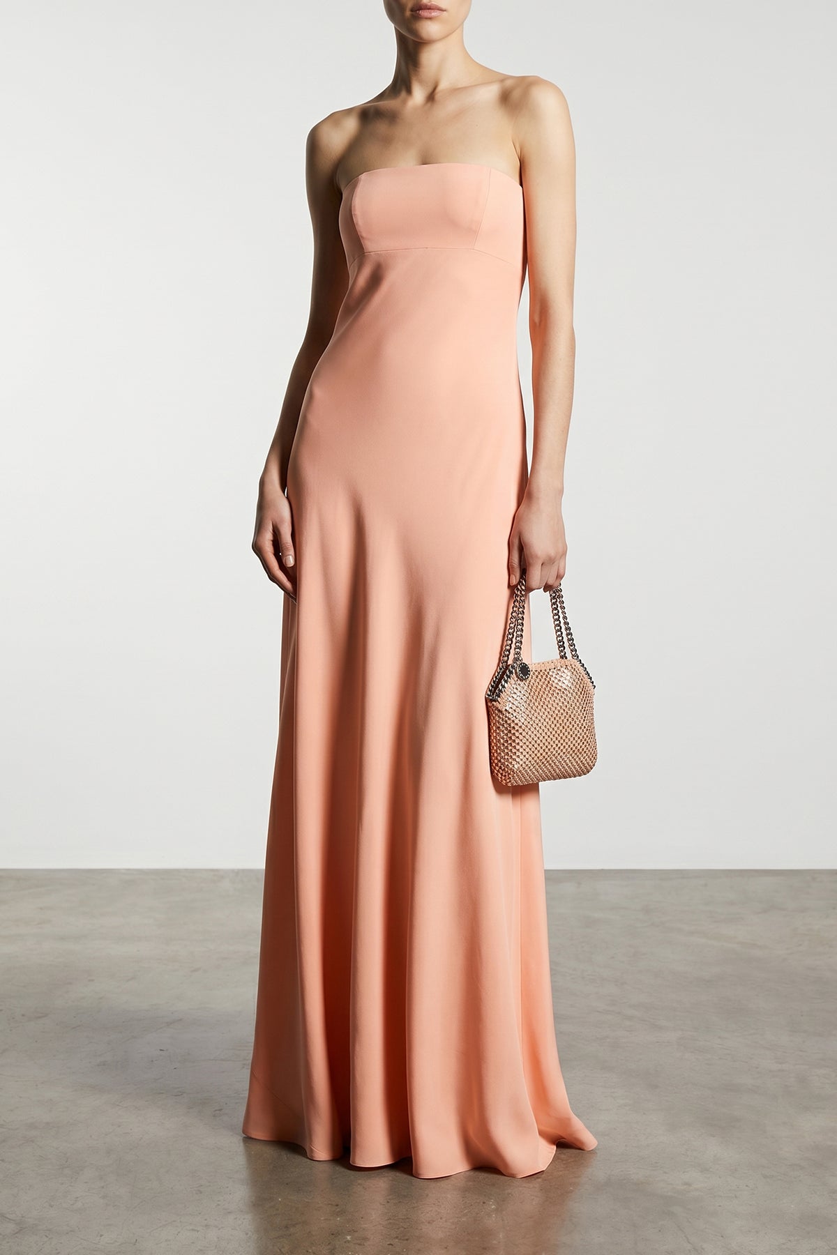 GIOVANNI BEDIN 38 long dress in silk chiffon