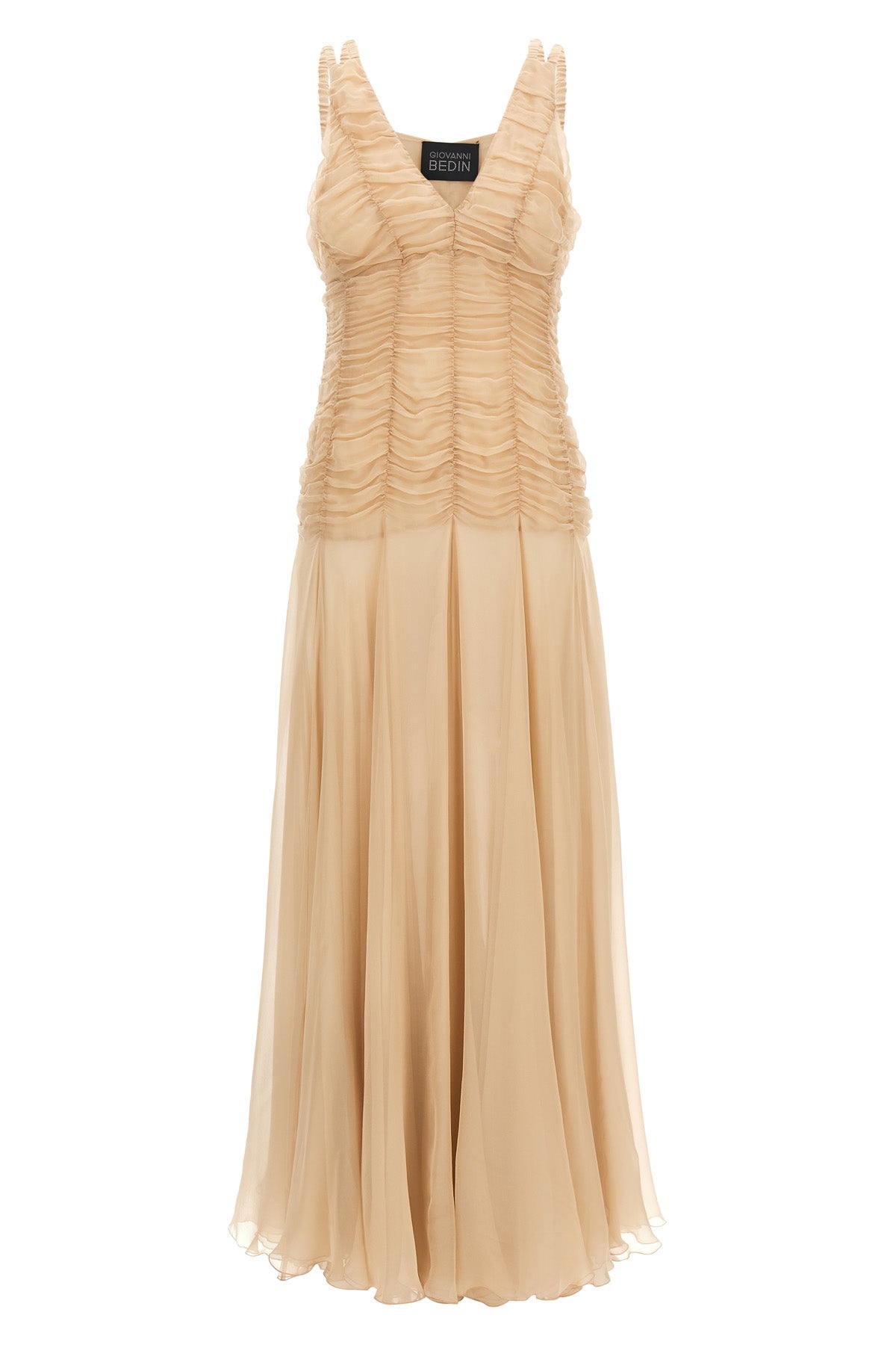 GIOVANNI BEDIN 38 long silk chiffon dress