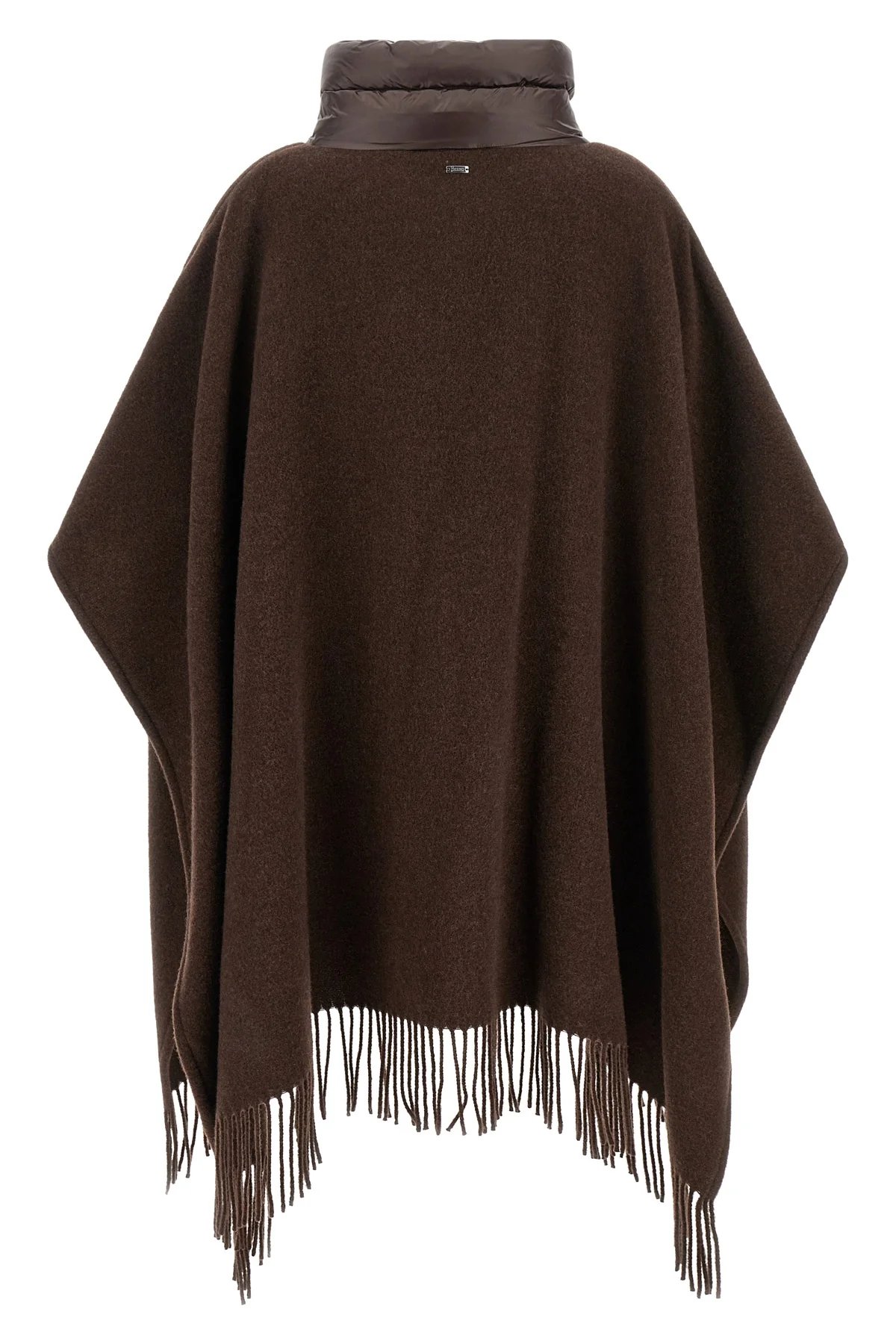 HERNO OS the herno resort poncho redefines the concept of outerwear through a relaxed a