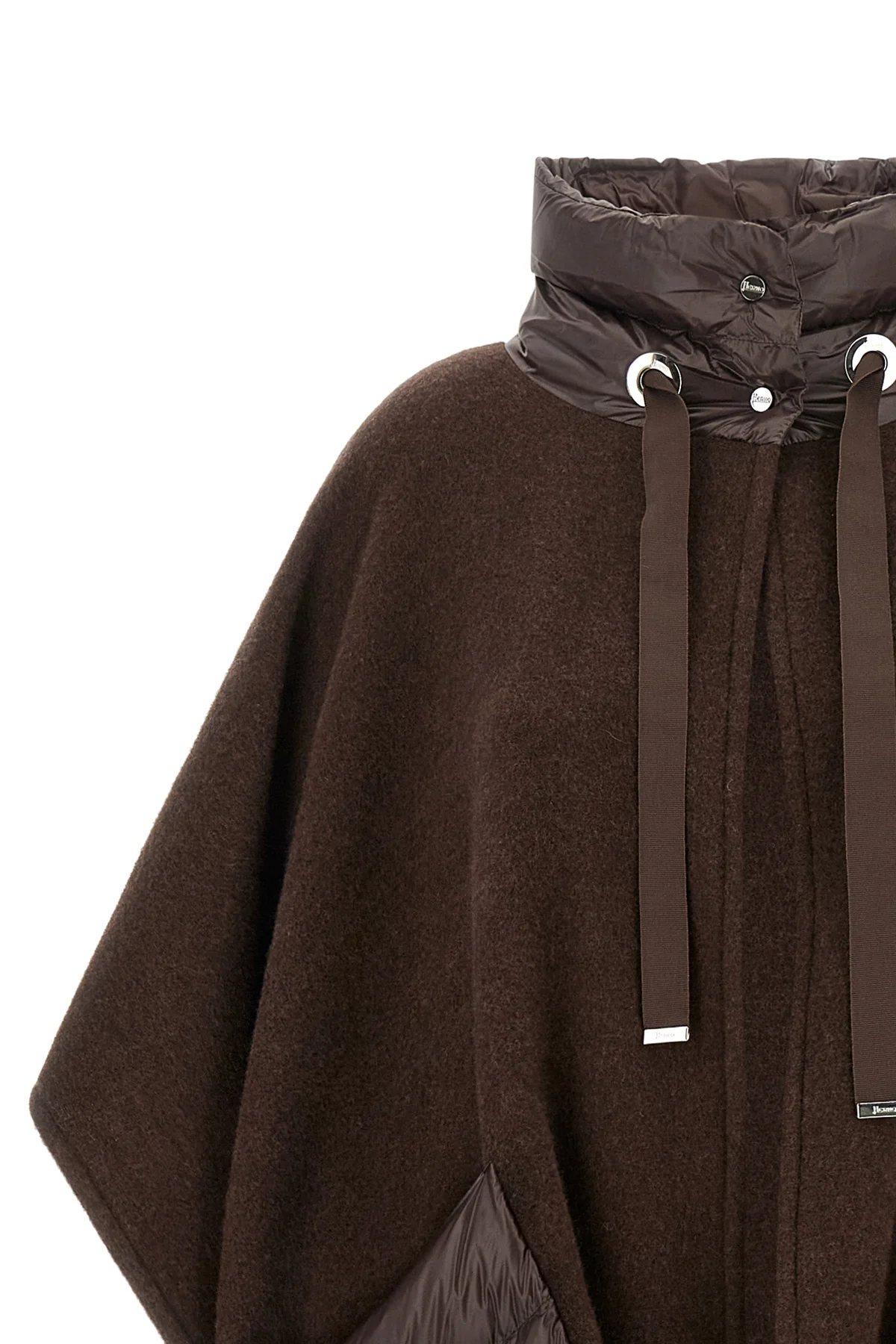 the herno resort poncho redefines the concept of outerwear through a relaxed a