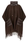 the herno resort poncho redefines the concept of outerwear through a relaxed a