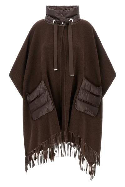 the herno resort poncho redefines the concept of outerwear through a relaxed a