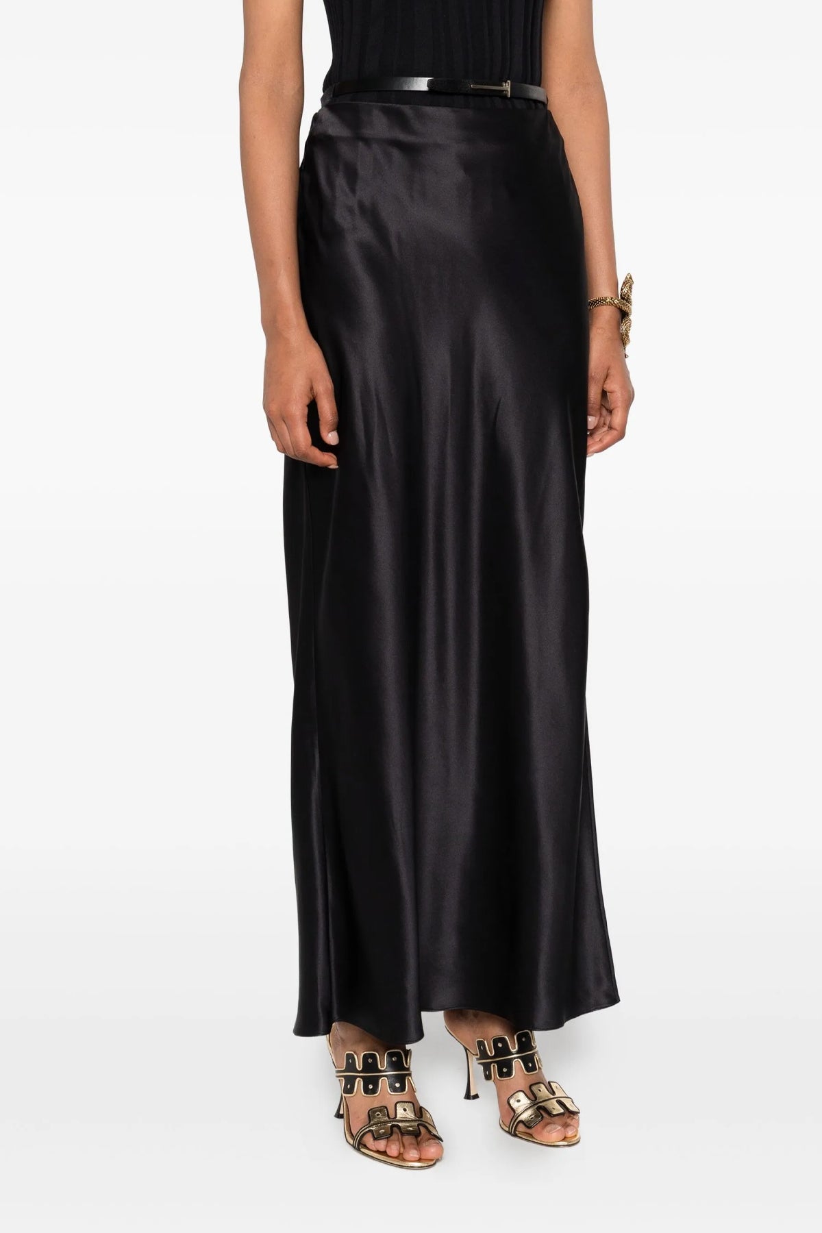 TOM FORD 38 silk midi skirt