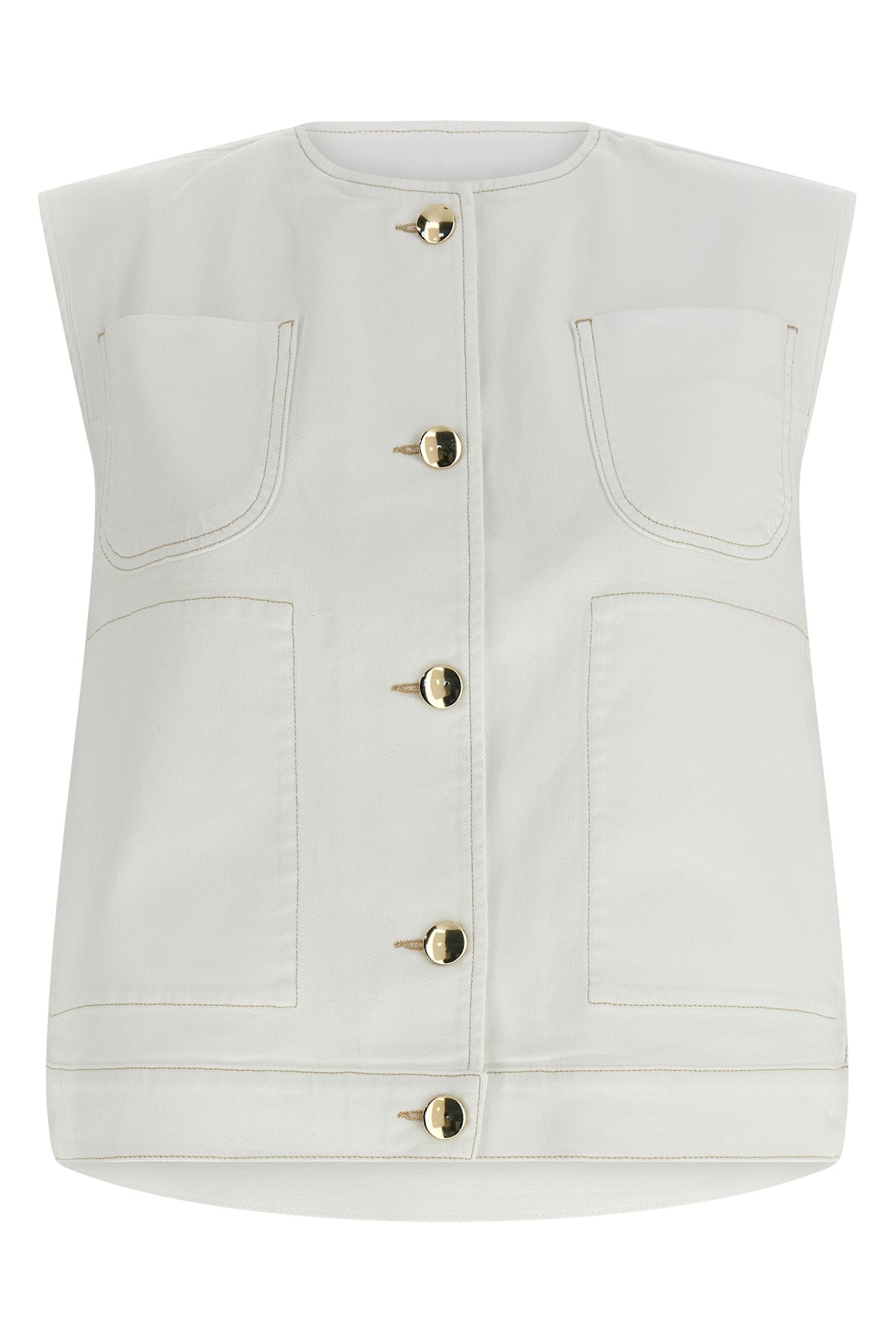 FABIANA FILIPPI 38 cotton denim vest