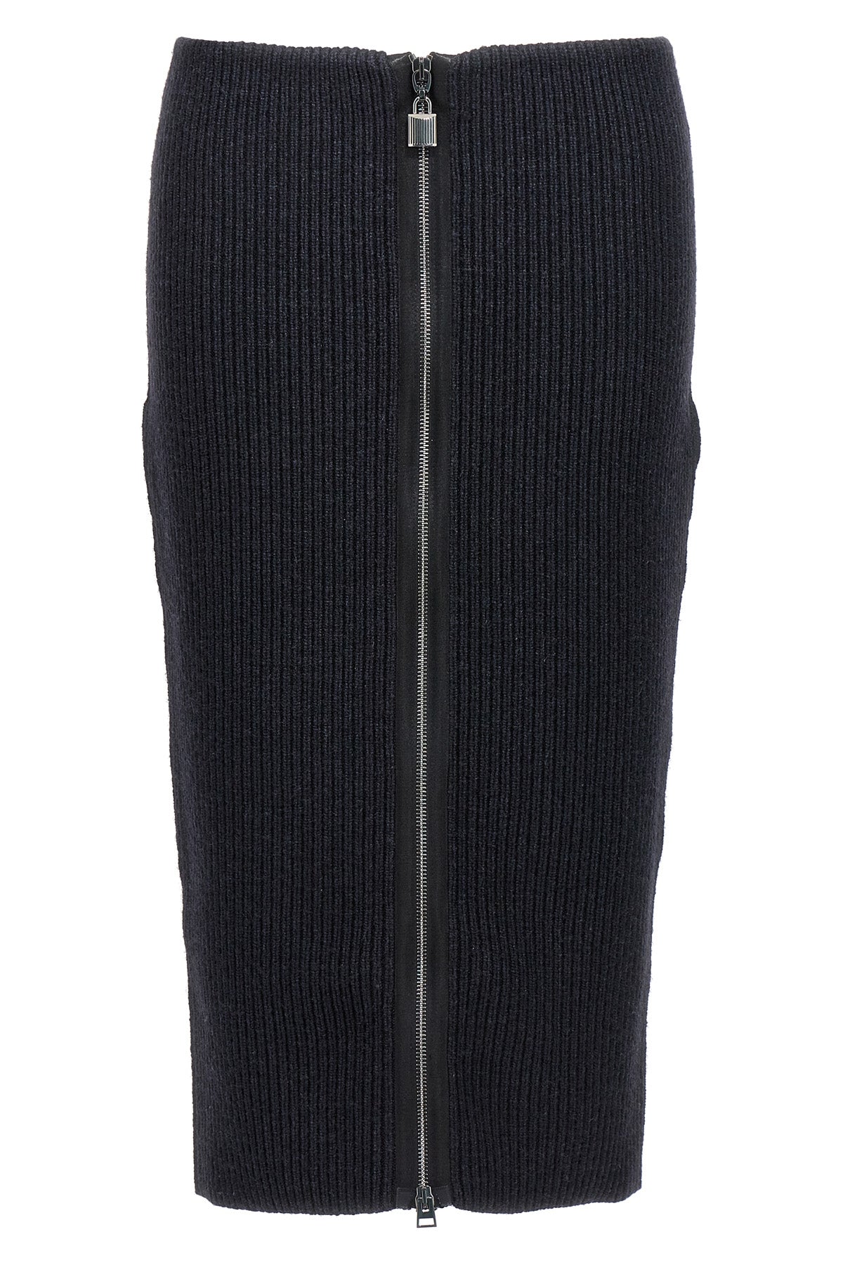 TOM FORD XS 5gg ribbed knitted skirt in compact wool