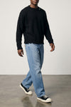 destroyed effect cotton sweater