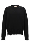 destroyed effect cotton sweater