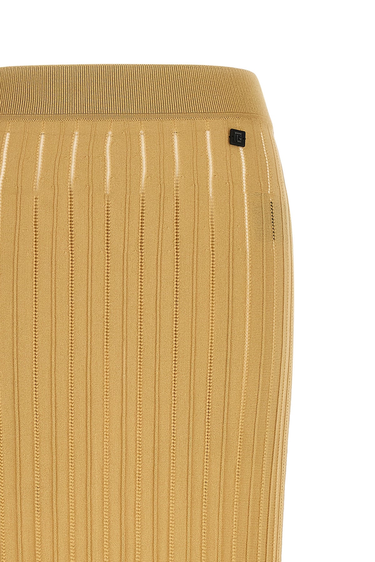 midi skirt in stretch knit viscose cane