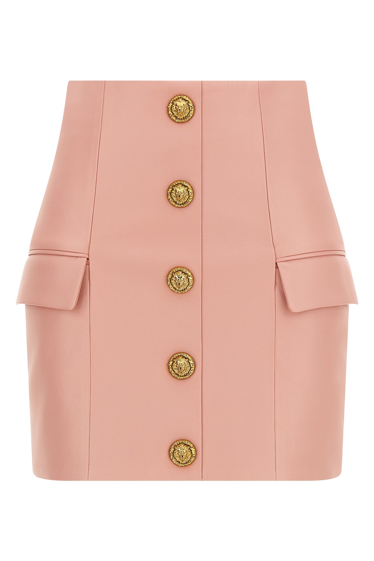 lamb leather mini skirt