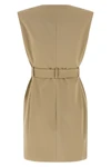 wallet mini dress in cotton gabardine