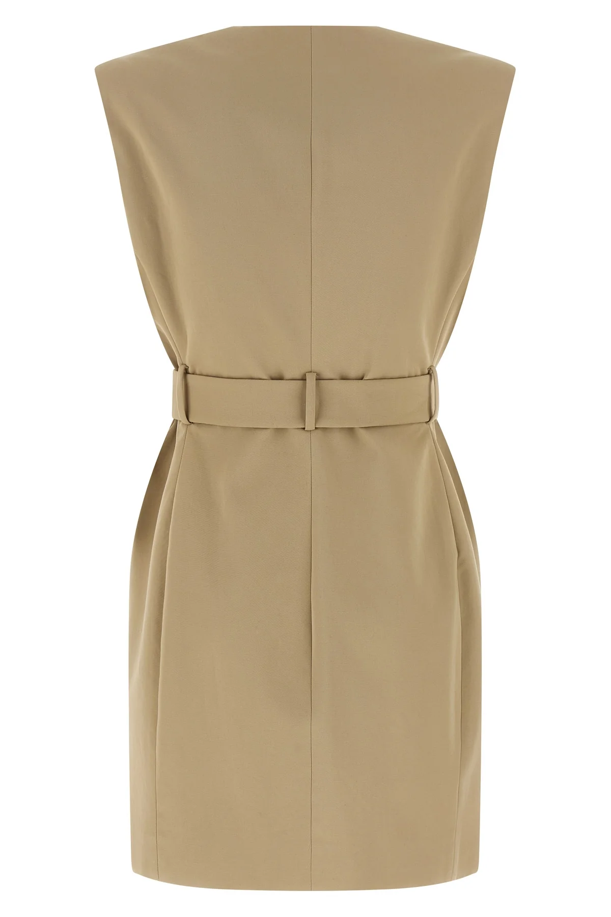 wallet mini dress in cotton gabardine