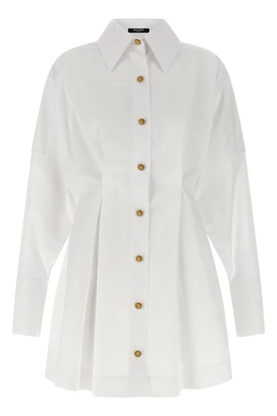 chemisier dress in cotton poplin