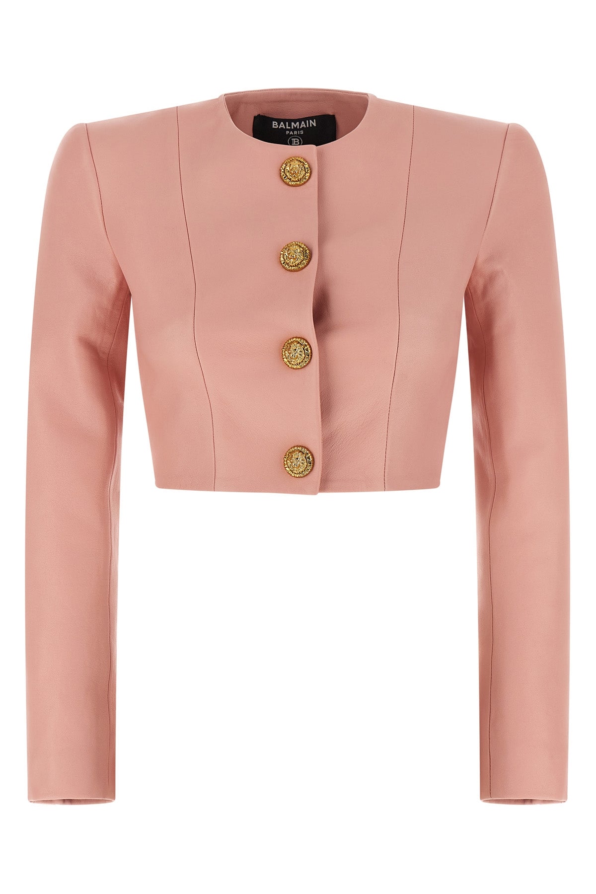 BALMAIN 34 bolero lambskin blazer jacket