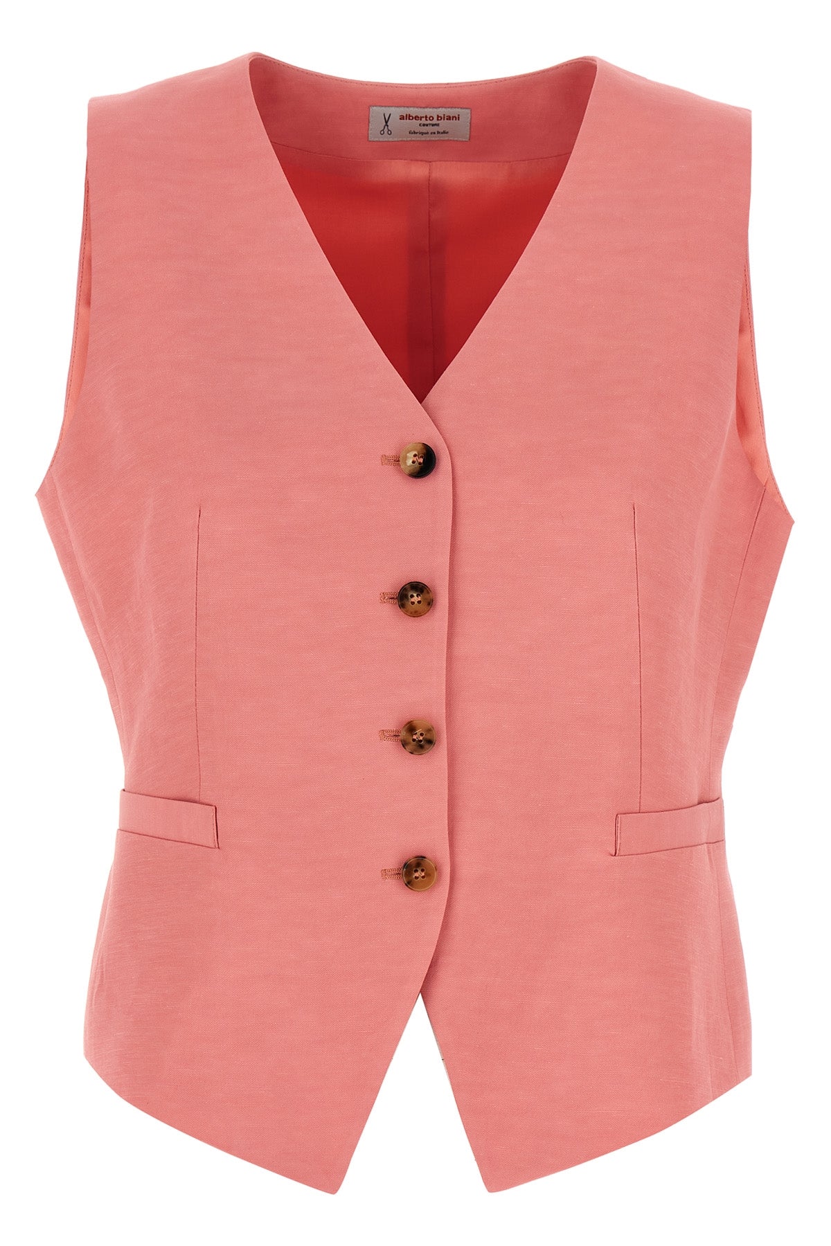 ALBERTO BIANI 44 viscose and linen blend vest