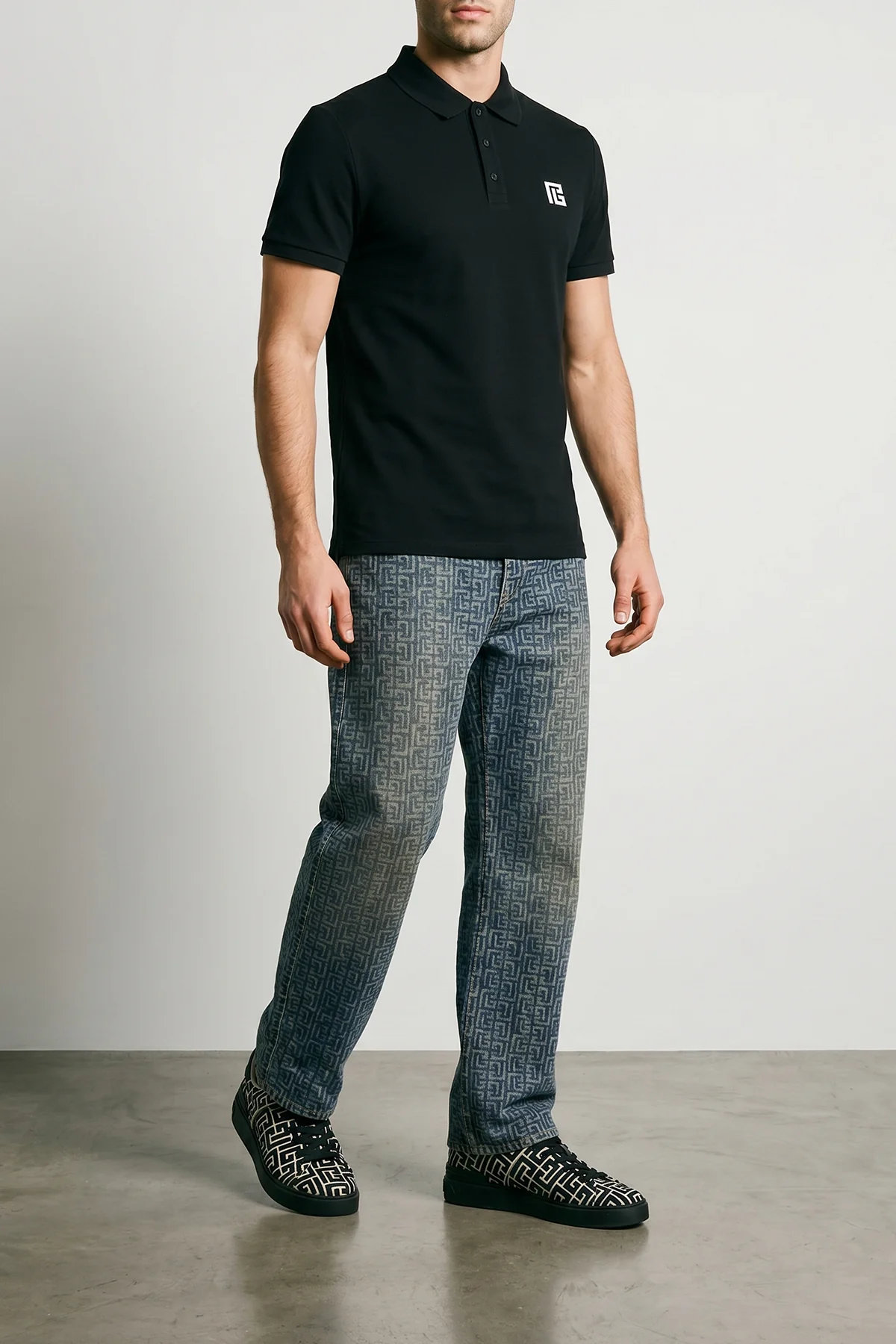 BALMAIN S cotton piqué polo shirt