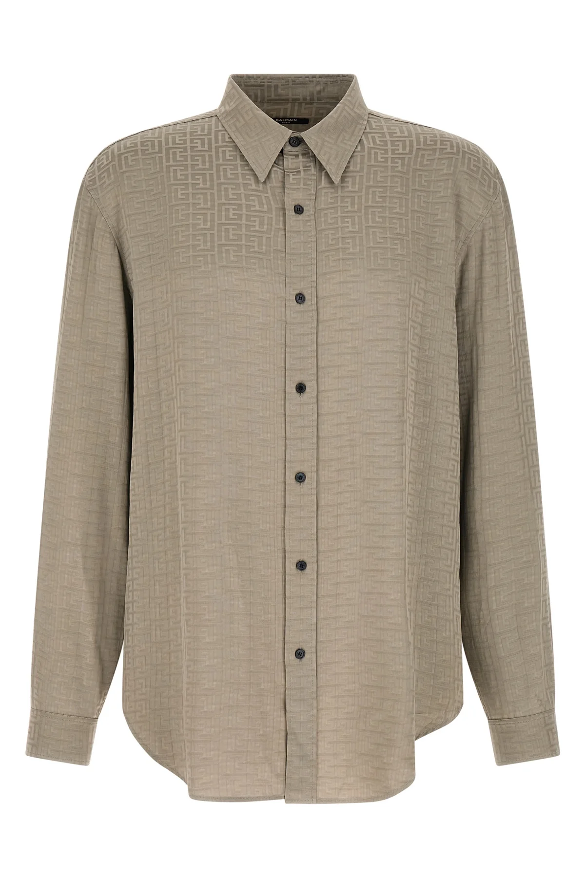 all over jacquard monogram viscose shirt
