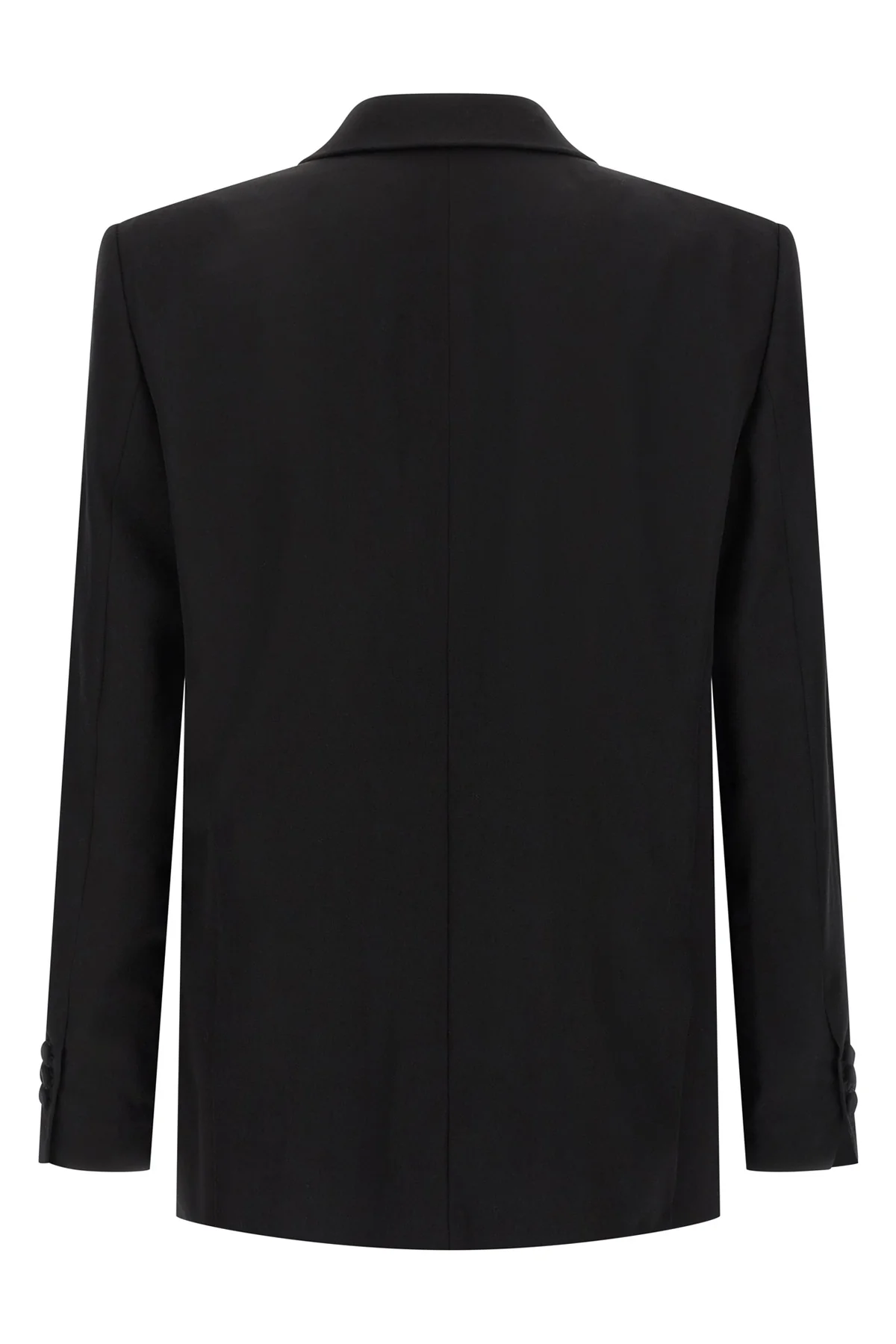 single-breasted grain de poudre blazer