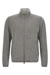 reversible light bomber jacket in technical fabric and viscose mélange