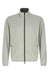 reversible light bomber jacket in technical fabric and viscose mélange