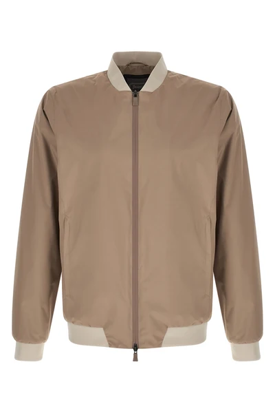 functional bomber jacket in water-repellent pro-meteo fabric