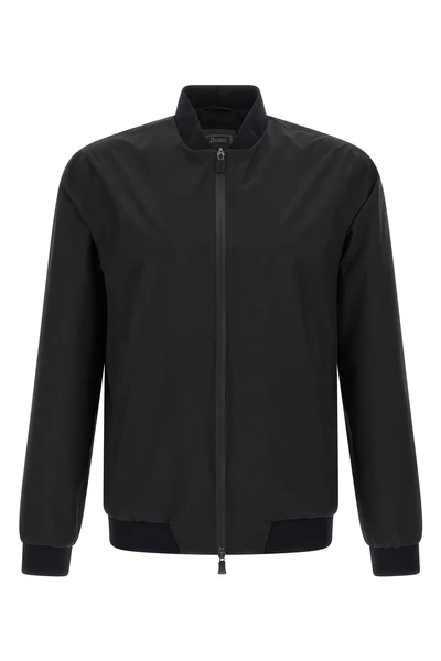 functional bomber jacket in water-repellent pro-meteo fabric