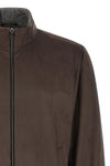 suede effect fabric jacket