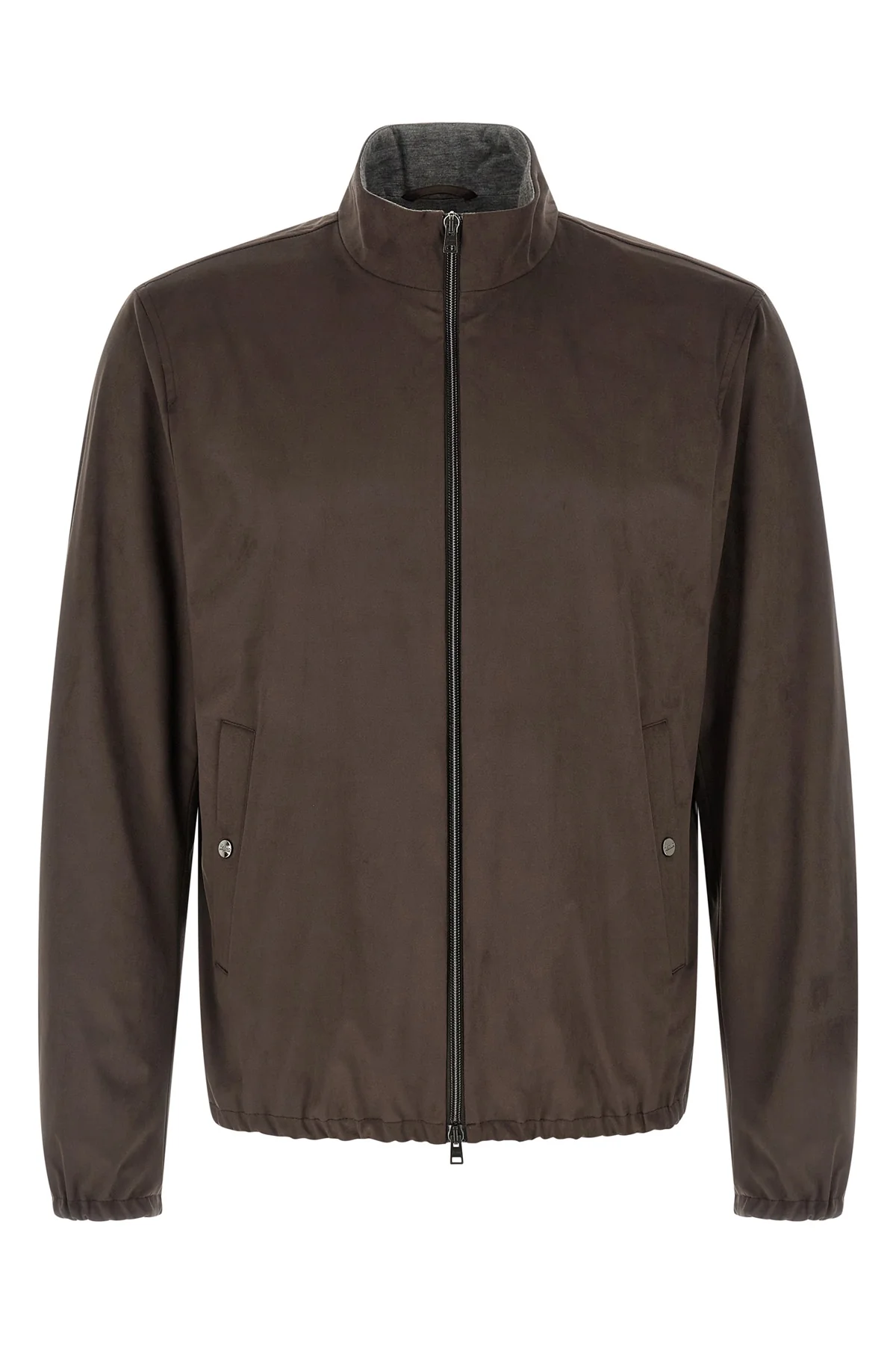 HERNO 50 suede effect fabric jacket