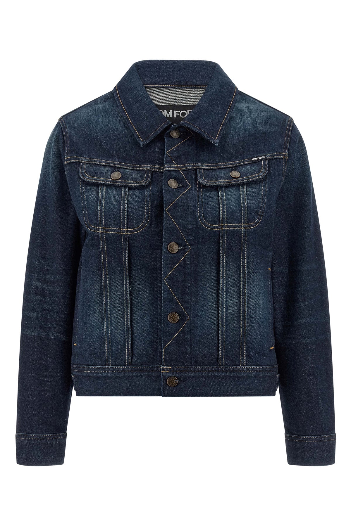 TOM FORD L japanese stonewashed cotton denim jacket