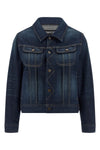 japanese stonewashed cotton denim jacket