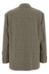 prince of wales light wool single-breasted blazer