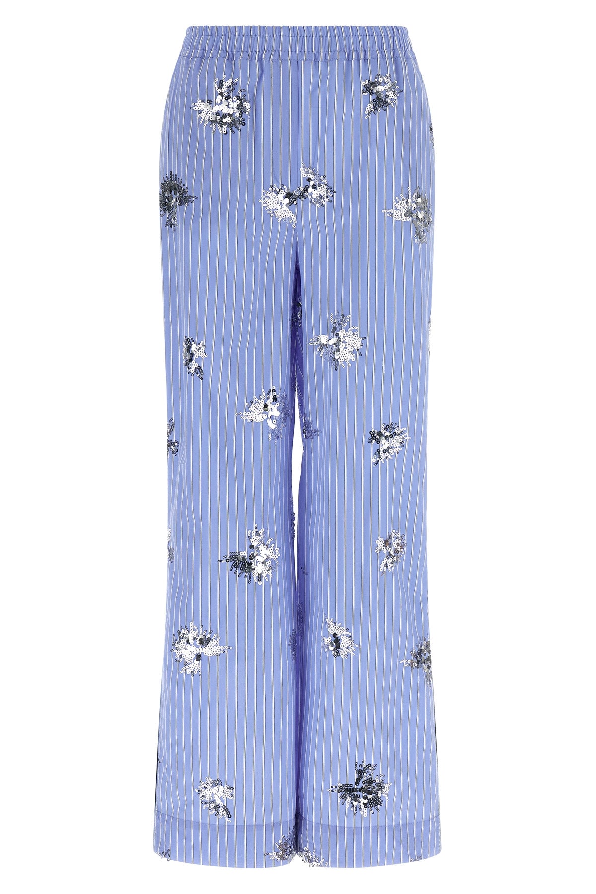 LE TWINS 40 giorno striped cotton poplin pants