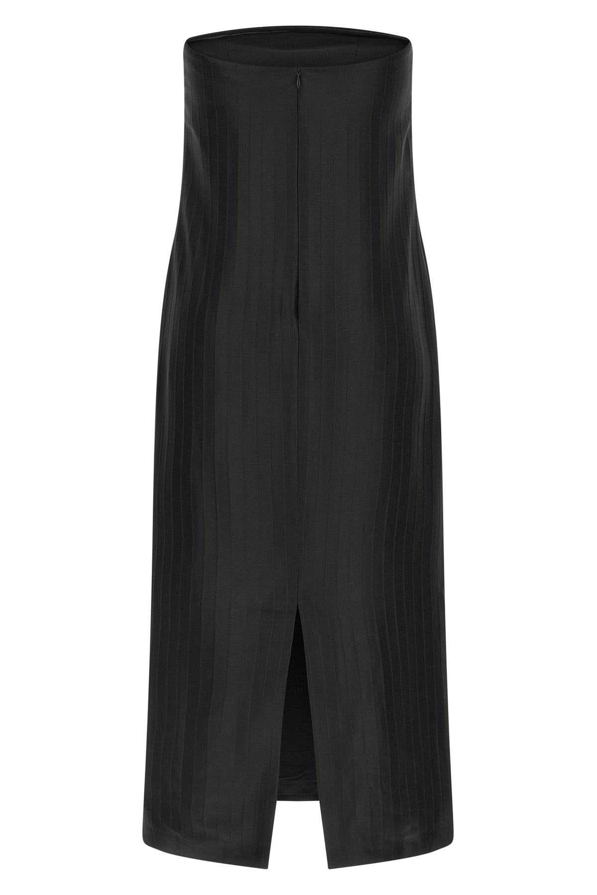 LOULOU DE SAISON M giulia monochromatic striped silk and viscose midi dress