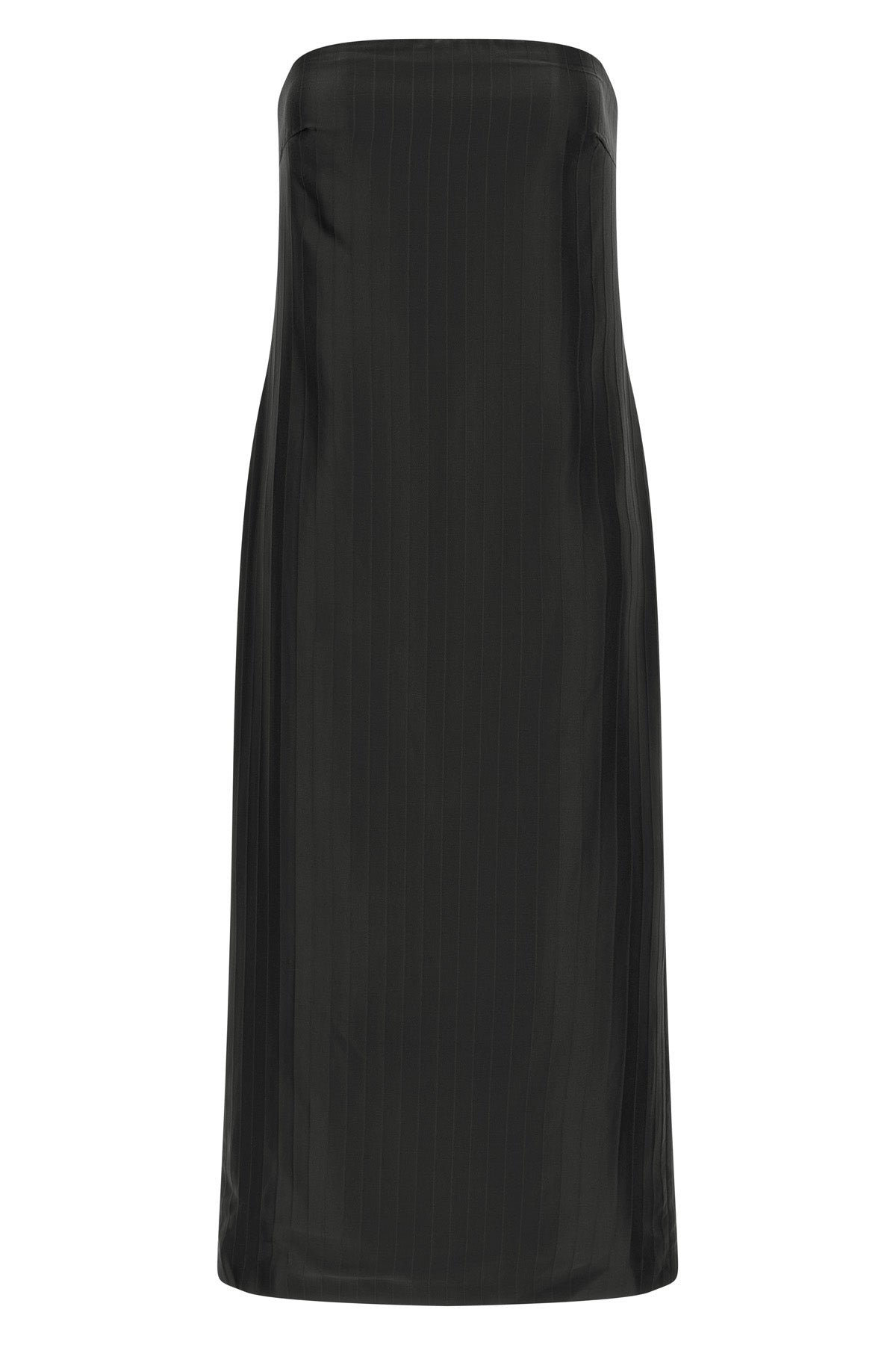 giulia monochromatic striped silk and viscose midi dress