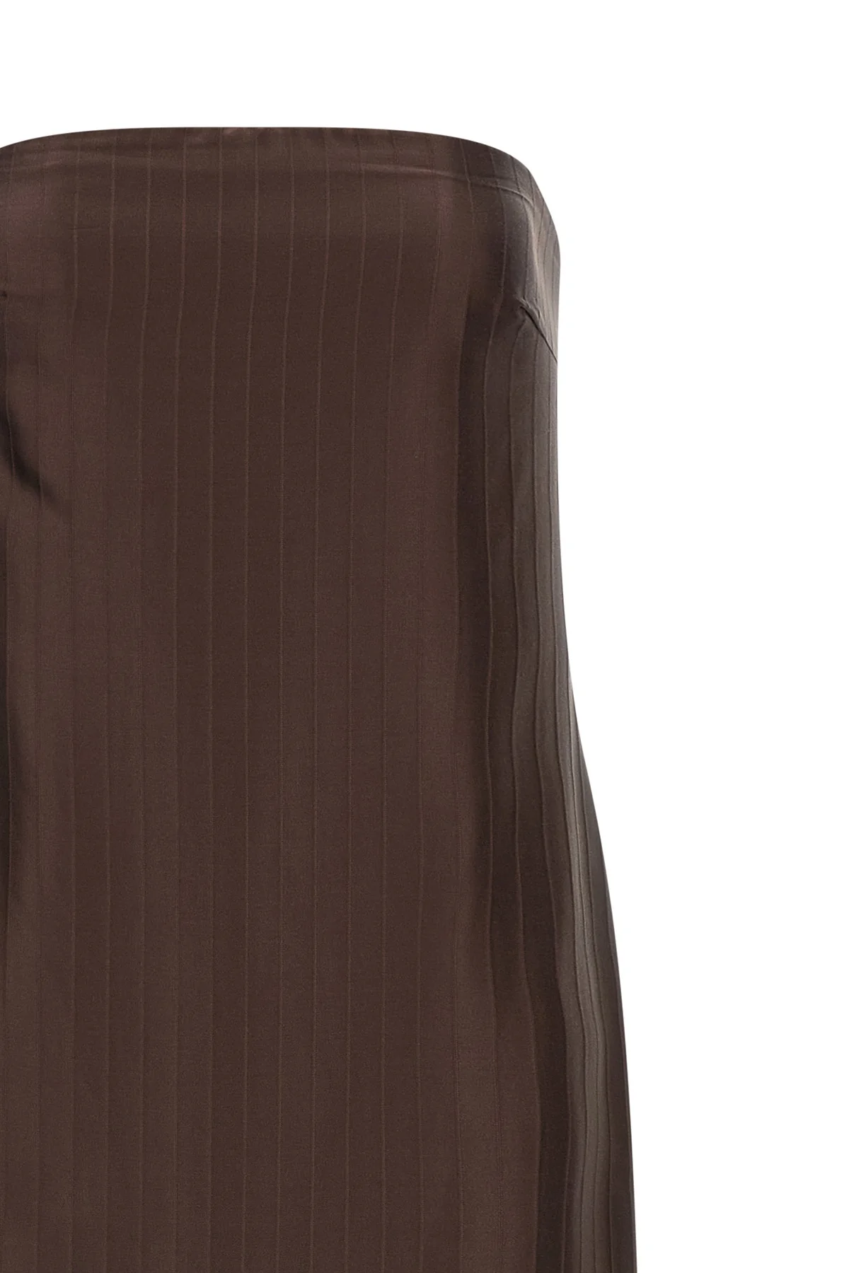 giulia monochromatic striped silk and viscose midi dress