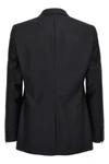 single-breasted martini wool and silk canvas suit