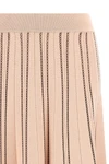 elisabetta franchi midi skirt redefines the silhouette through sophisticated kni