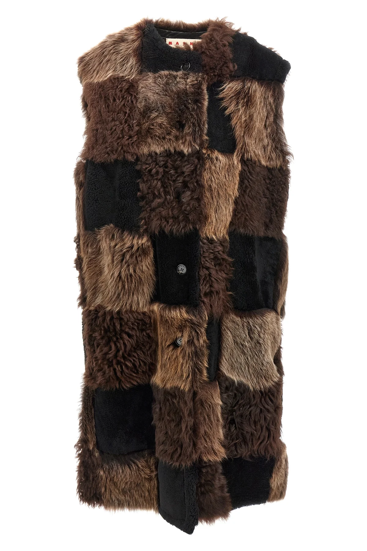 MARNI 40 long shearling vest