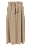 the herno midi skirt defines an essential aesthetic through an a-shaped silhouet