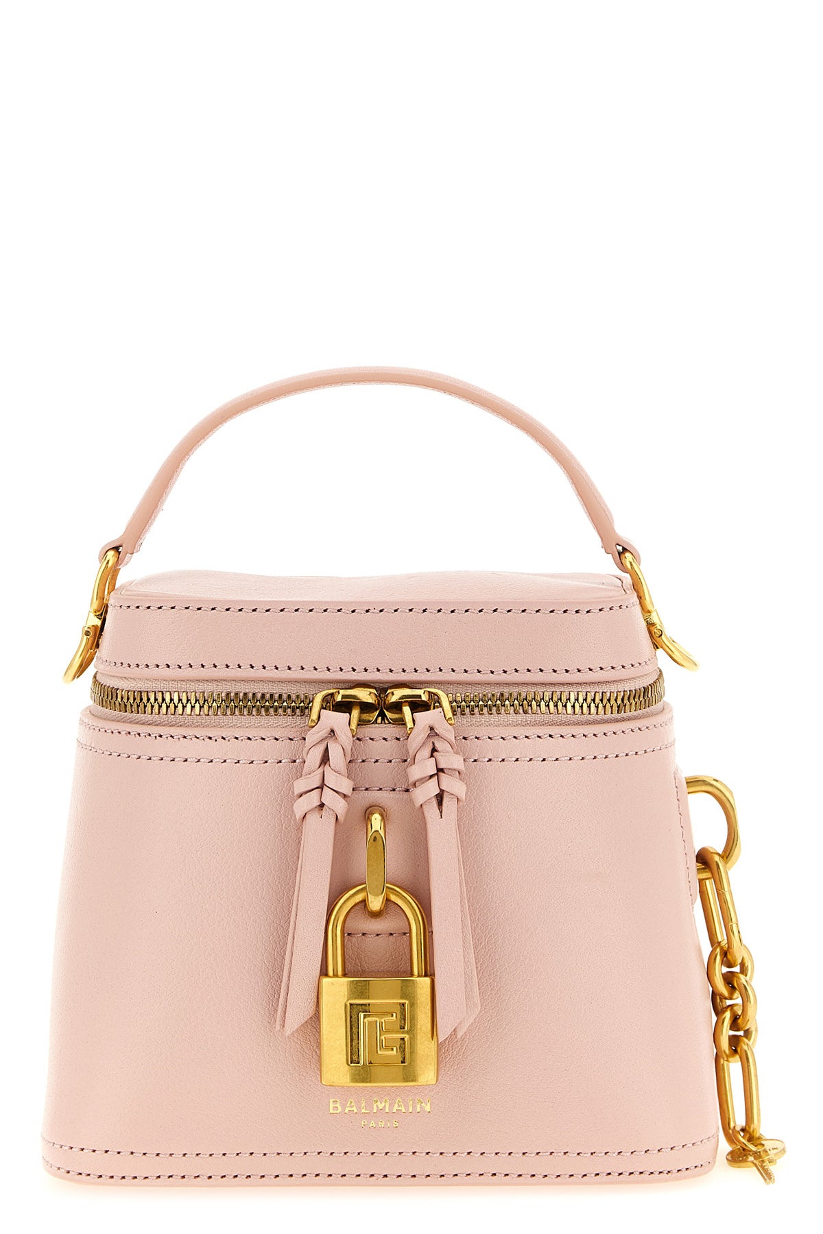BALMAIN OS pulse vanity calf leather handbag