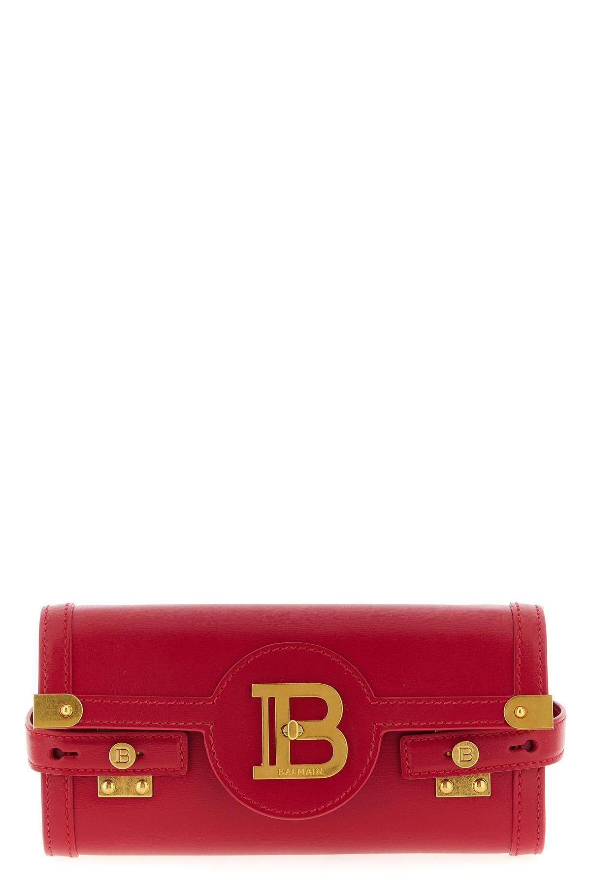 BALMAIN OS b-buzz 23 leather clutch bag